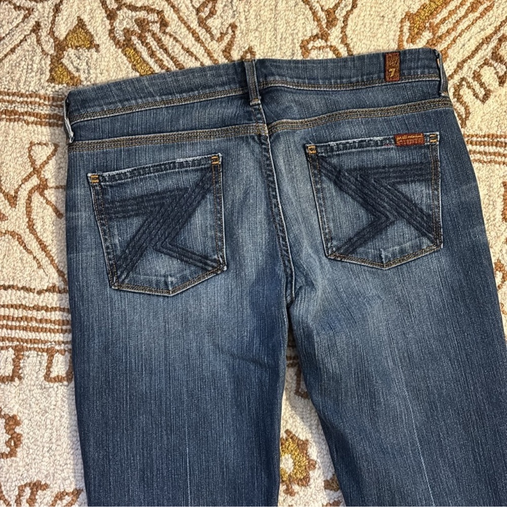 💙 7 For All Mankind 2010’s Low Rise Classic Blue Women's Jeans 30 - Picture 4 of 13